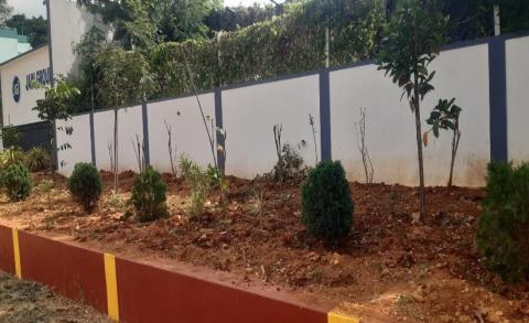 Compound wall @ JIT-Davanagere, Karnataka